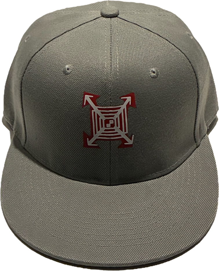 Unbounded Hat Grey Red